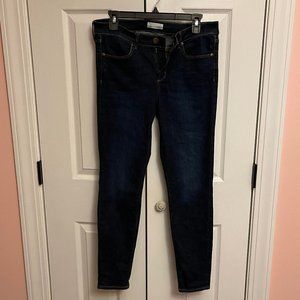 Ann Taylor Loft Dark Indigo Wash High Waist Skinny Jean Size 8/29